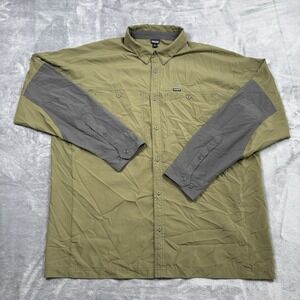 Patagonia Lightweight Field Shirt Men's Size XXL Olive Ripstop Outdoors UPF